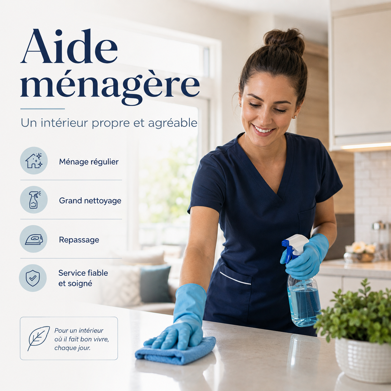 Aide ménagère de confiance
